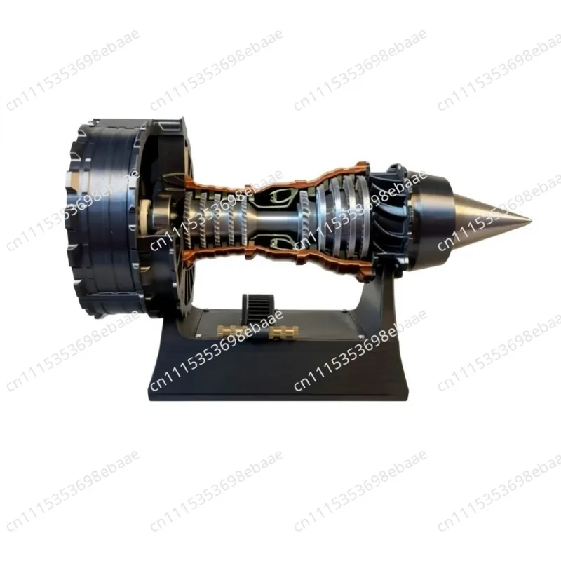 High-speed aircraft turbofan engine model scientific experiment jet engine mechanical parts assembly