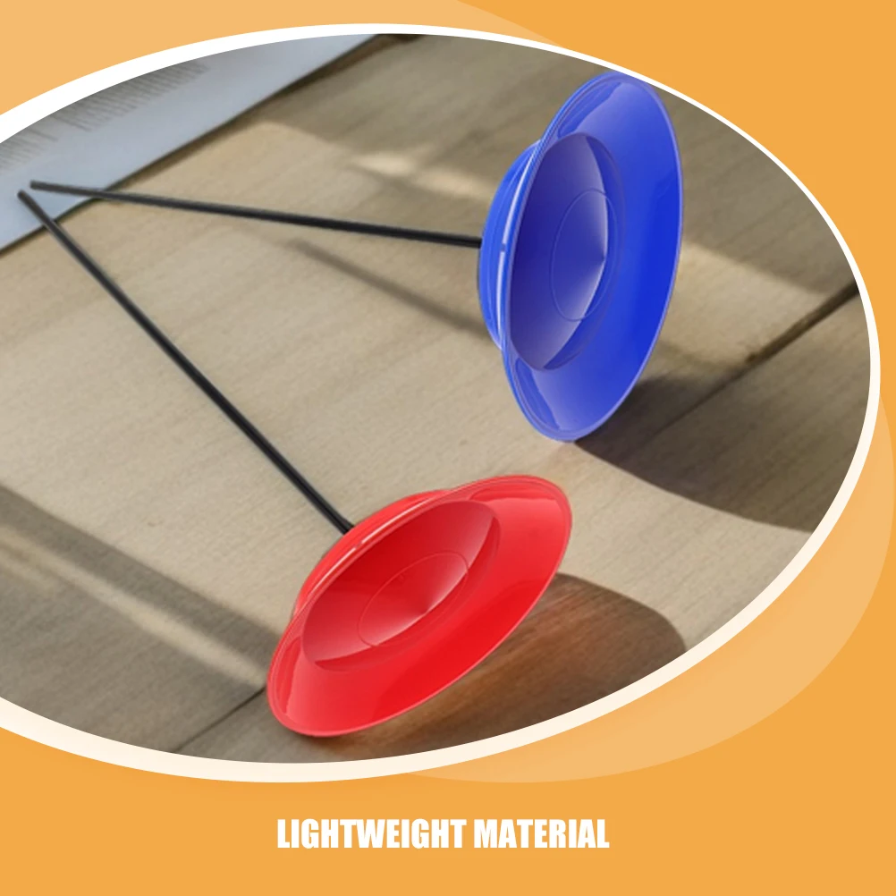 

3Pcs Spinning Plates Set with Rods for Balance Juggling Circus Skills Practice Control Lightweight Design for Group