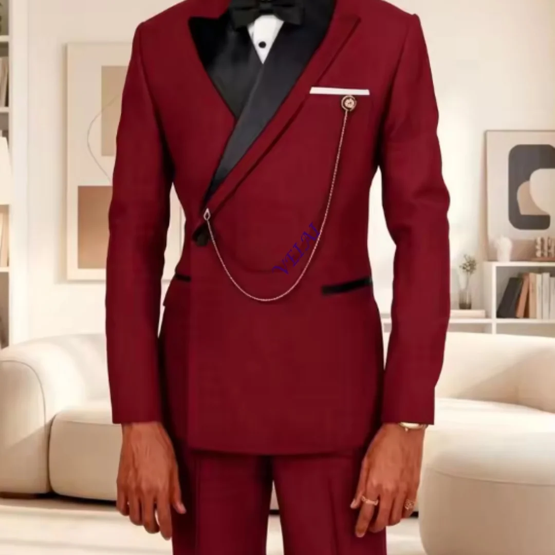 Vintage Suits for Men Double Breasted Slim Fit Suit Separates Mix Match Fashion Prom Celebrity Banquet Wedding Groom  Customized