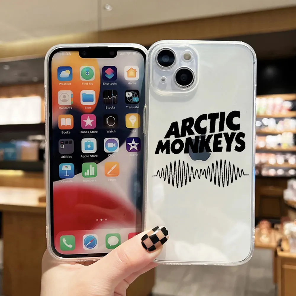 Arctic Monkeys Poster Phone Case for iPhone 15 14 13 12 11 Pro Max Mini 7 8 Plus SE X Xs Max XR Back Cover Clear Fundas Coque