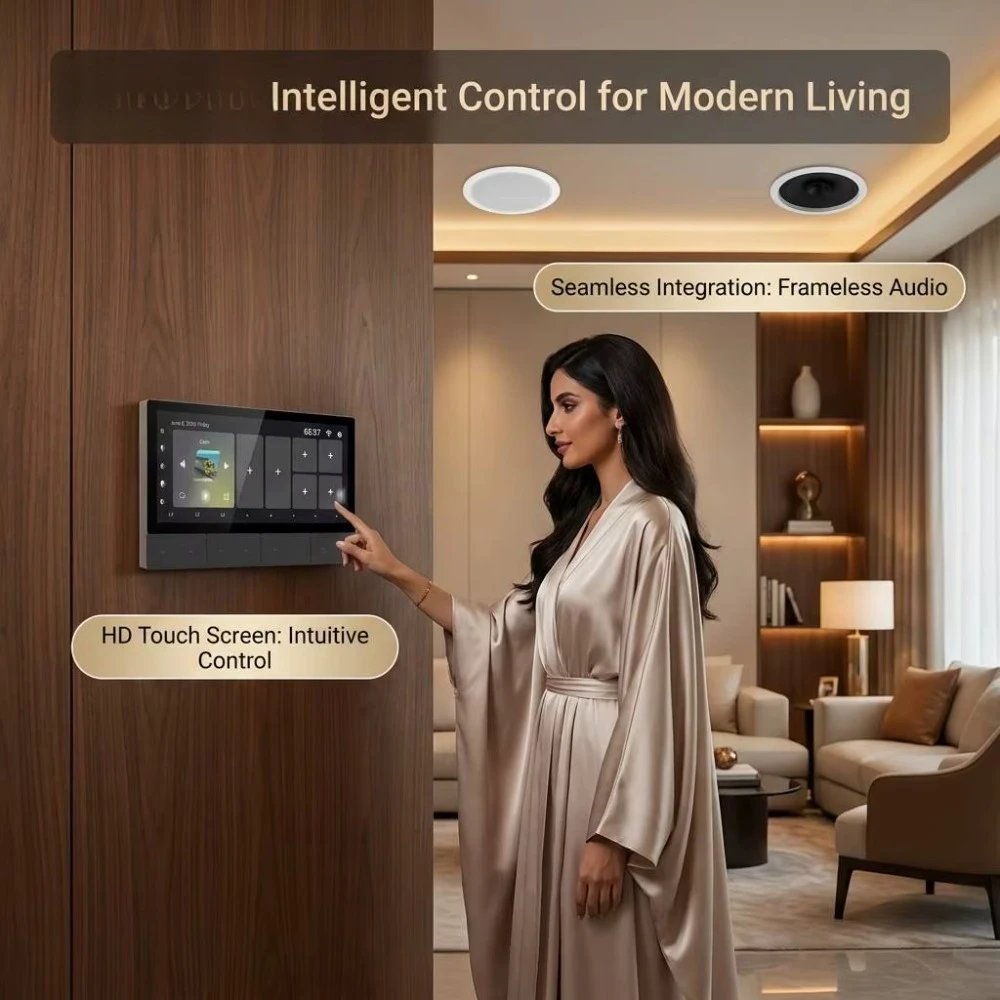 Modern 6.2 Inch Android 11Smart Home Central Controller WiFi HiFi Audio Host Stereo Player
