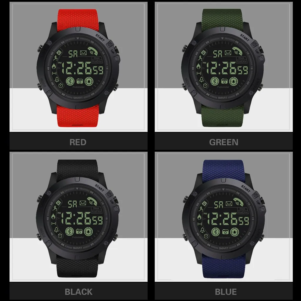 A168wgg-1bvt Rugged Smartwatch 33-month Standby 24 All-Weather Rectangle Watch