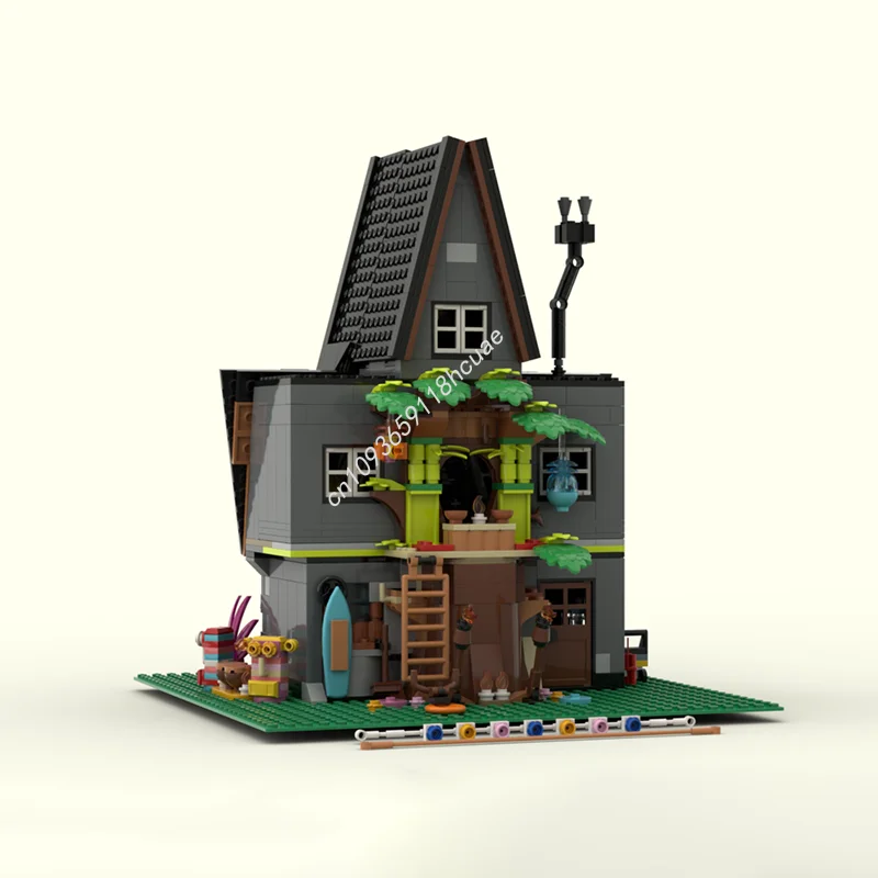 1041 stücke MOC Gru S Modulare Haus Modifikation Despicable Modell Bausteine Spielzeug Montieren DIY Idee Kinder Weihnachten Geschenk Geburtstag