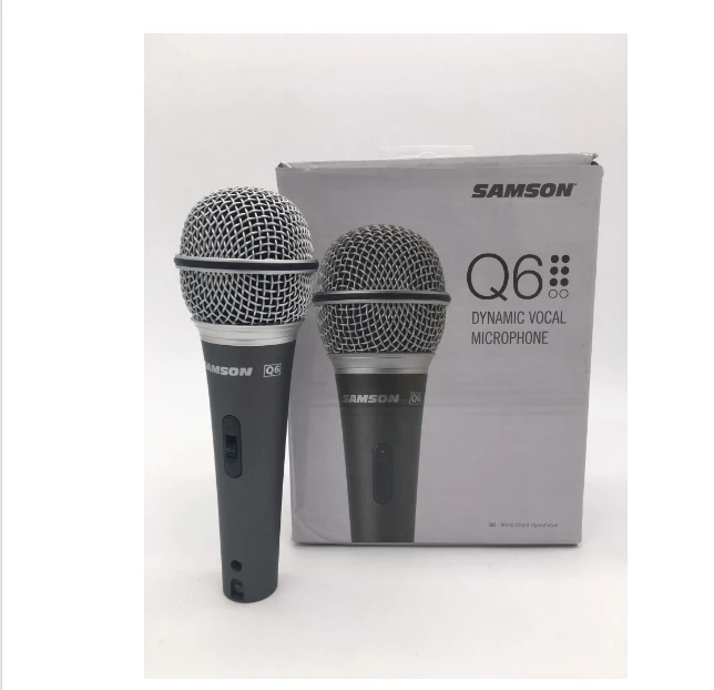 Samson Q6 handheld dynamic vocal microphone professional instrument pickup microphone for live and studio