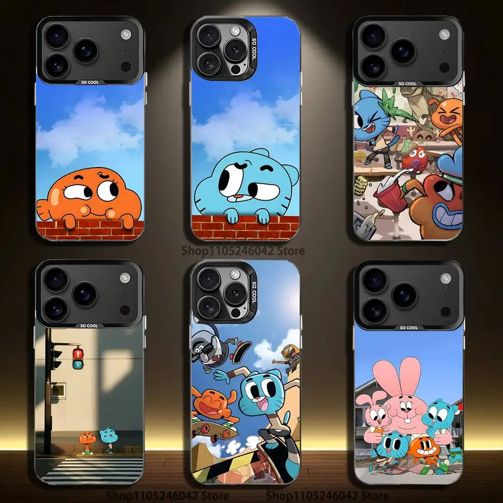 

G-Gumballs And D-Darwins Phone Case For iPhone 17,16,15,14,13,12,11,Pro,Max,Plus,Black Matte Shockproof Cover