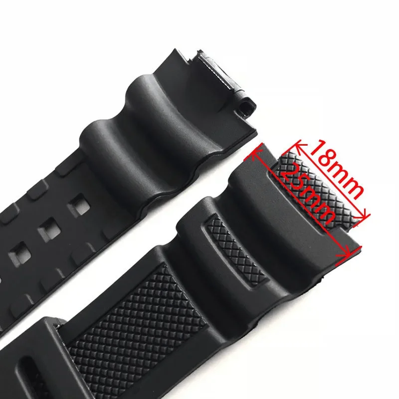 Soft Sports Rubber Strap for Casio AQ-S810W S800 MRW-200 W735 752H Rubber Watch Chain Europe 18mm*25mm