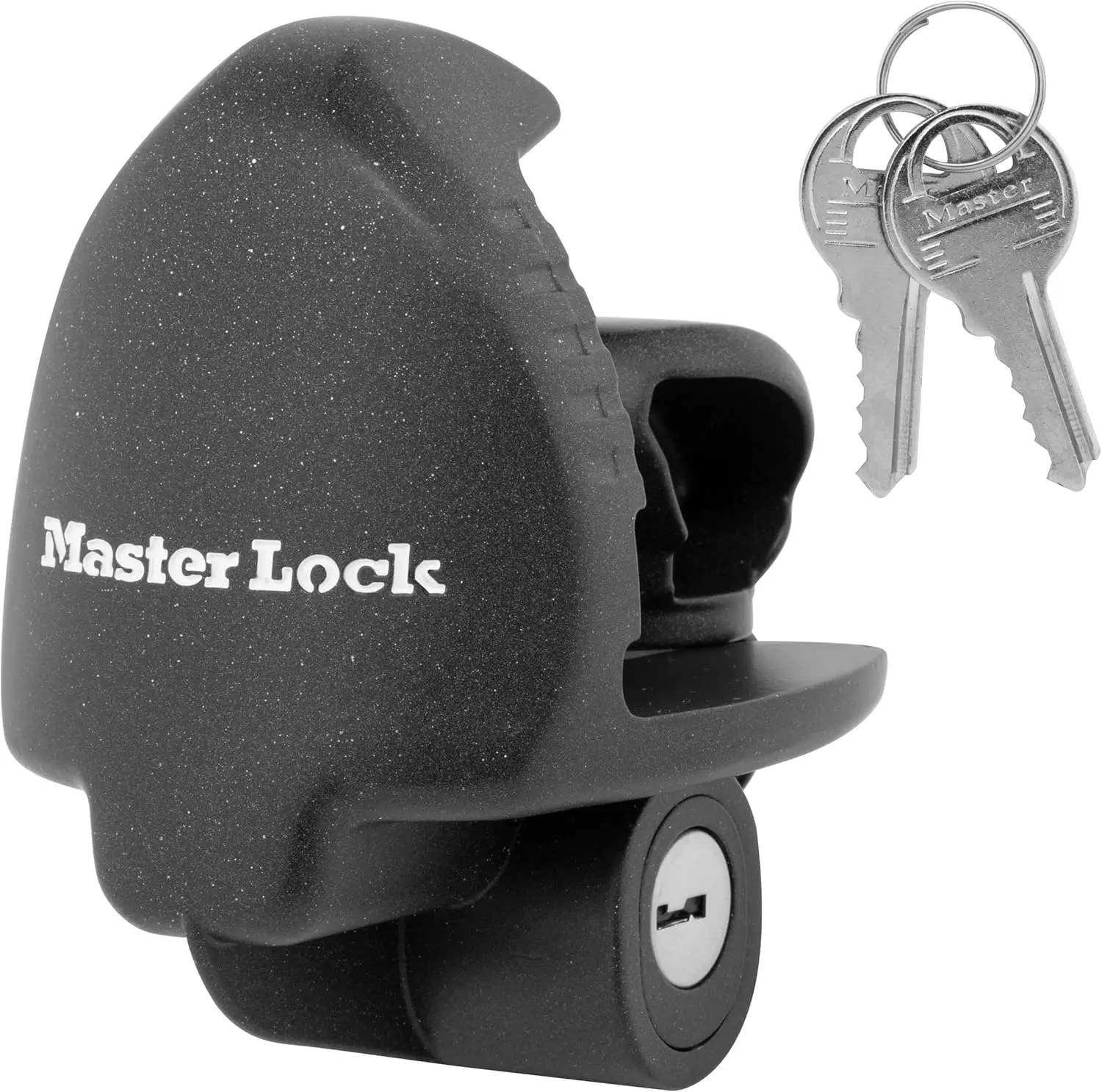 

Universal Trailer Hitch Lock for RV, Horse & Tool Trailers - Secure Coupler, Black Finish