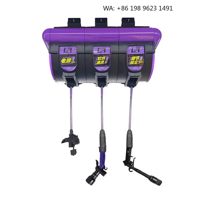 3-in-1 Water//Air Retractable Hose Reel 10m Cleaning  for Car Washing Garage Workshop