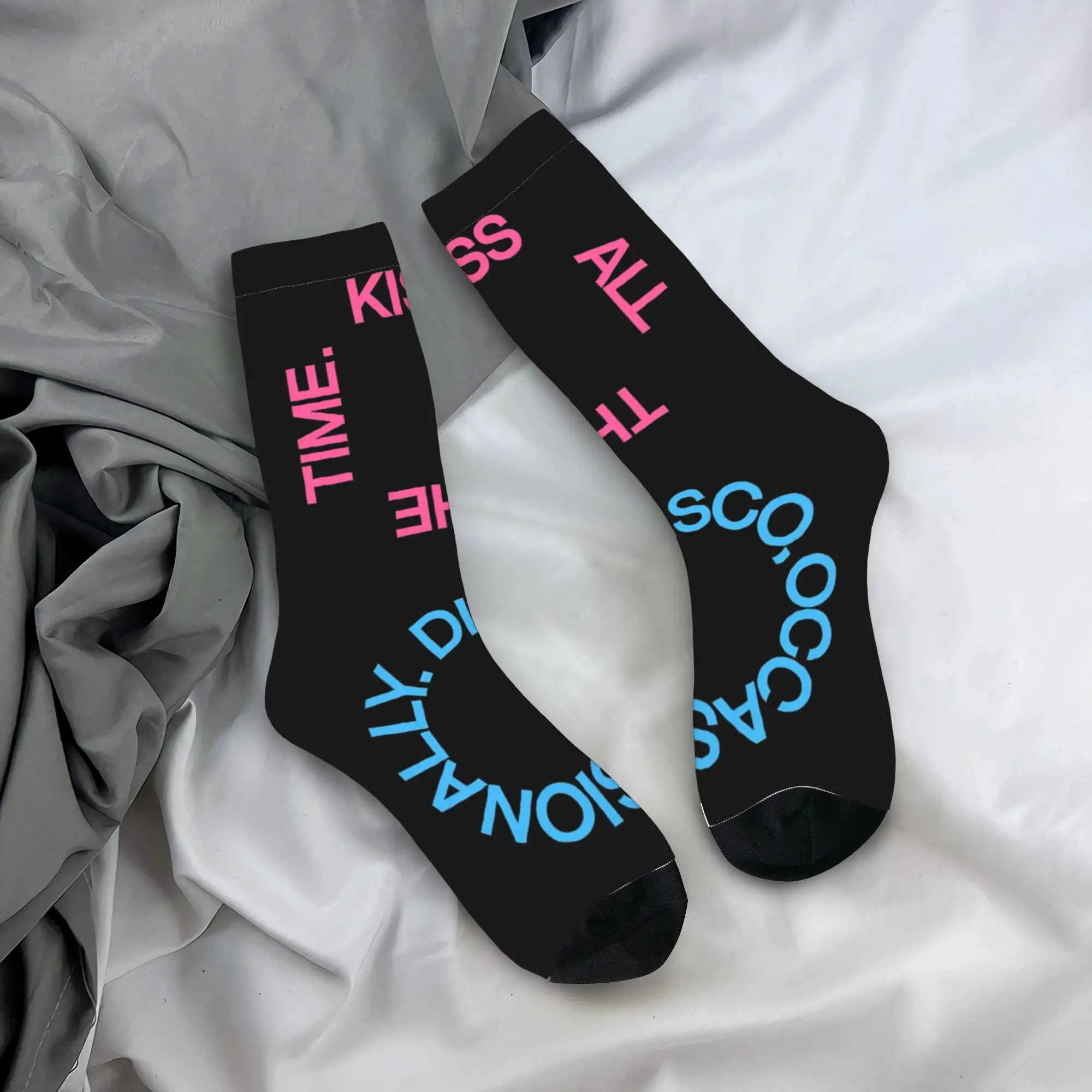 

Носки Harrys Styles Kiss All the Time Disco Occasionally Basketball Socks Aperture, длинные носки для женщин и мужчин, впитывающие пот
