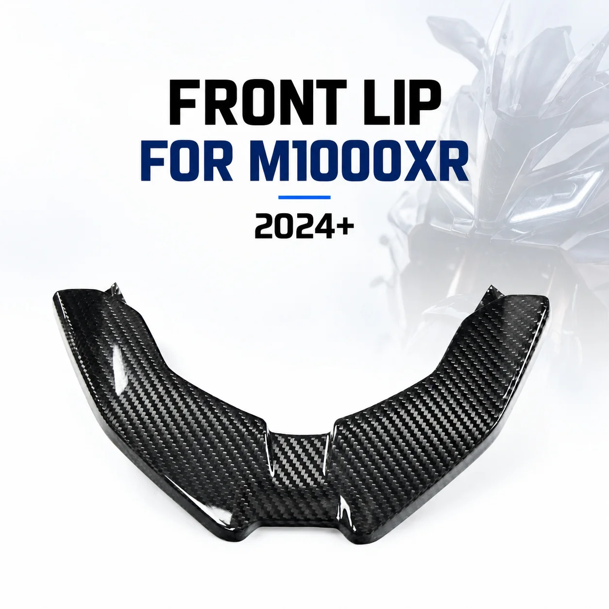 Front Lip Lower Cowl Trim Carbon Fiber Headlight Fairing Cover for BMW M1000XR M 1000 XR 2024+ Motorcycle Accessories Parts