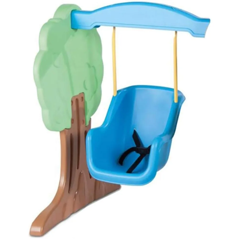 Playset infantil: alpinista, balanço e escorregador - Equipamento de jogo externo/interno - Fácil montagem - Centro de atividades para crianças pequenas, 53,5 Le
