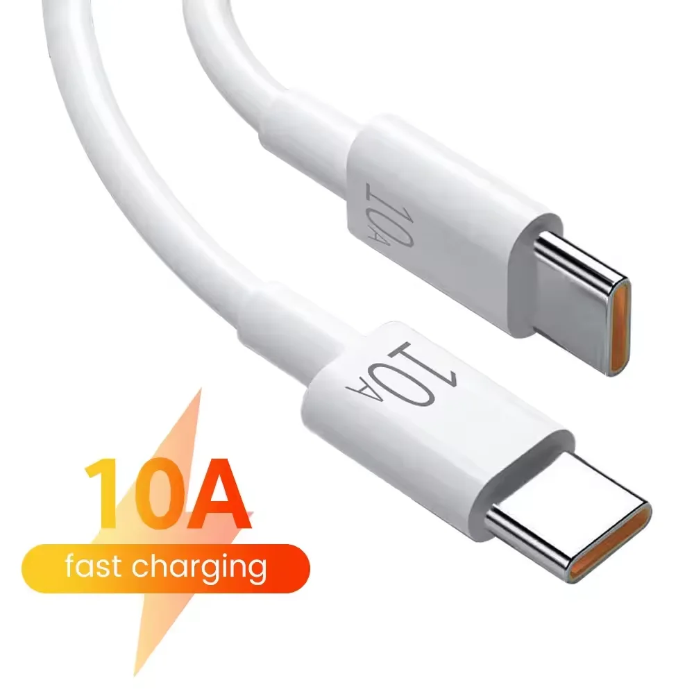 120W 10A USB C To Type C Charge Wire Type C Fast Charging Phone Data Cable For Samsung Huawei Xiaomi iPhone Quick Charging Cord