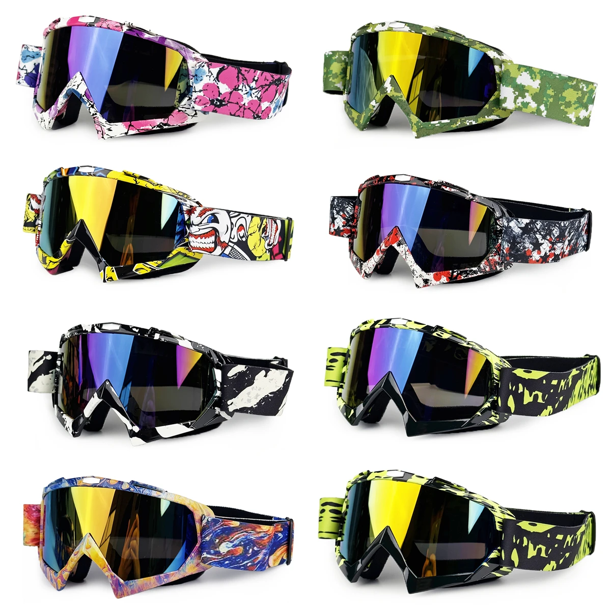 Motorcycle Goggles Cycling Outdoor Sports Goggles Mountain Off-road Helmet Goggles Windproof Glasses