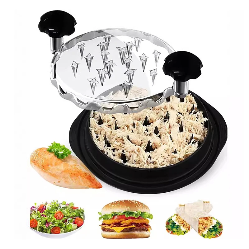 1PC Chicken Shredder Tool Meat Breast Shredding Separation Mincing Grinder Machine With Lid For Shredding Chicken Pulled Beef