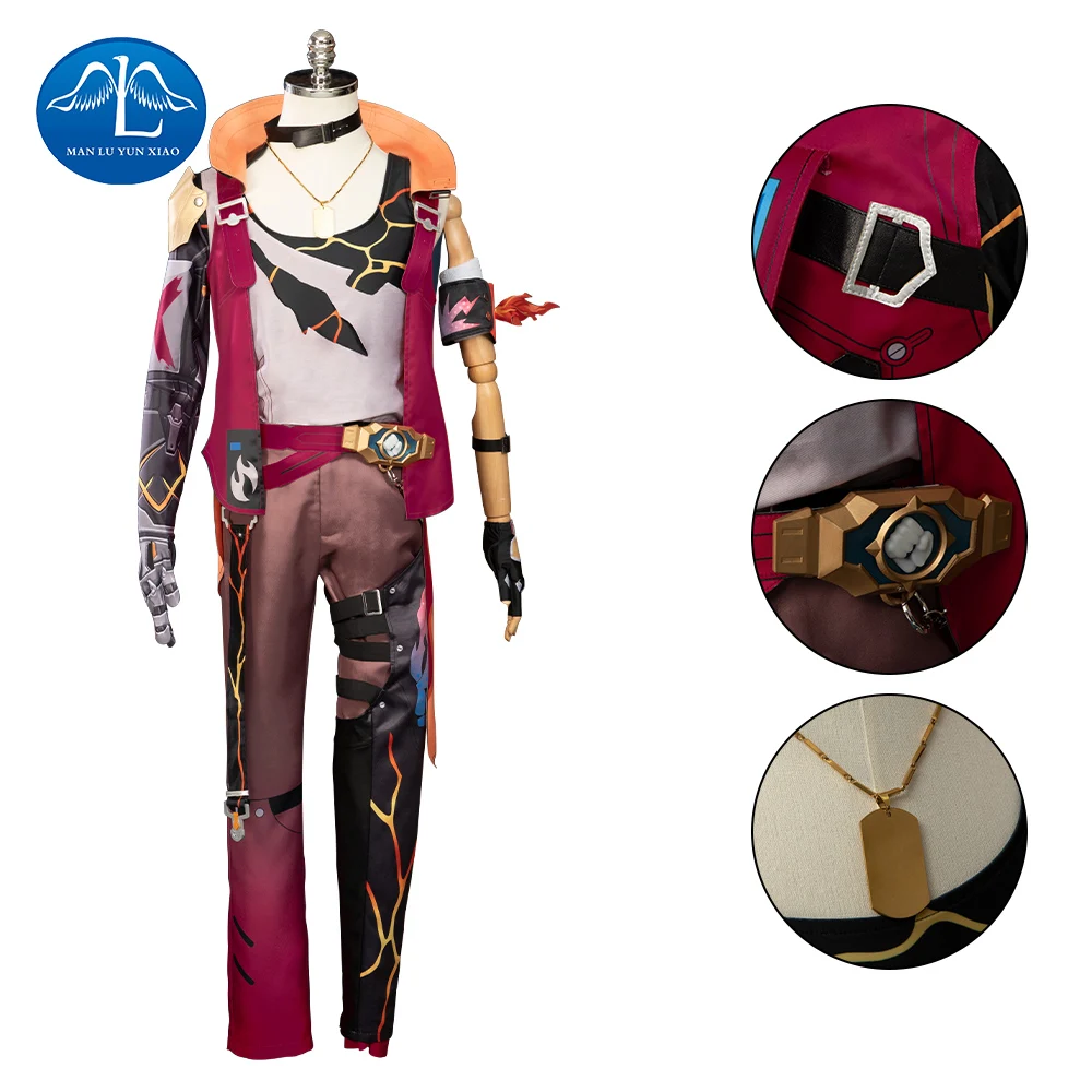 

Honkai Star Rail Luka Cosplay Costume Outfit Uniform Full Set With Accessories Luka Halloween Cosplay Costume Sets