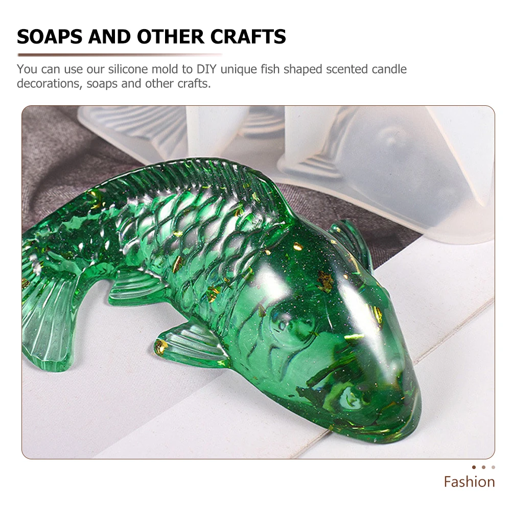 

2Pcs Koi Shaped Silicone Mold for Making Resin Casting Craft Handmade Supplies Supplies Jewelry Accessories