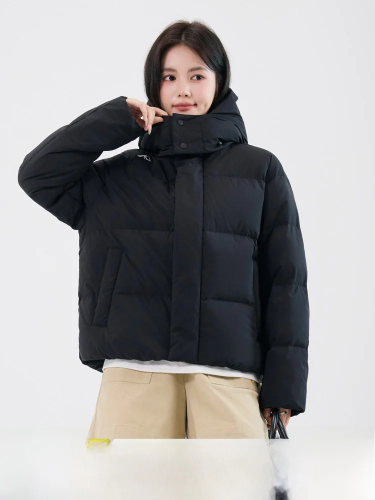 

Snow Flying 2026 Summer New Women's Short down Jacket Detachable Cap Warm Versatile Small Size Sweet Style Polyester Fiber