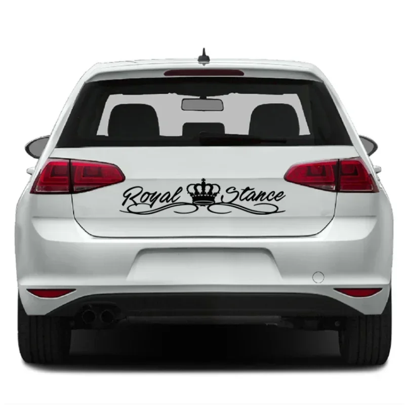 Car Sticker Royal Stance Crown Molding Popular Car Sticker PVC Waterproof Sunscreen ,20CM
