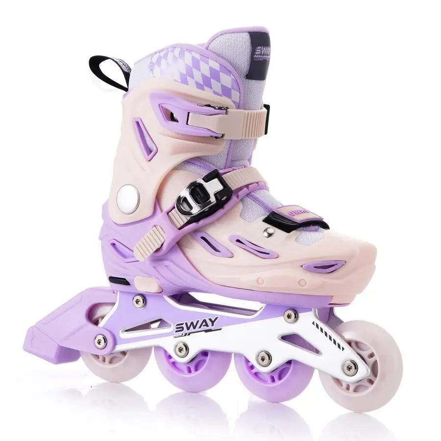 

Inline Skates 4 Size Adjustable for Girls and Boys, All Wheels Light Up, Outdoor Inline Skates for Kids and Youths Age 416, Ligh