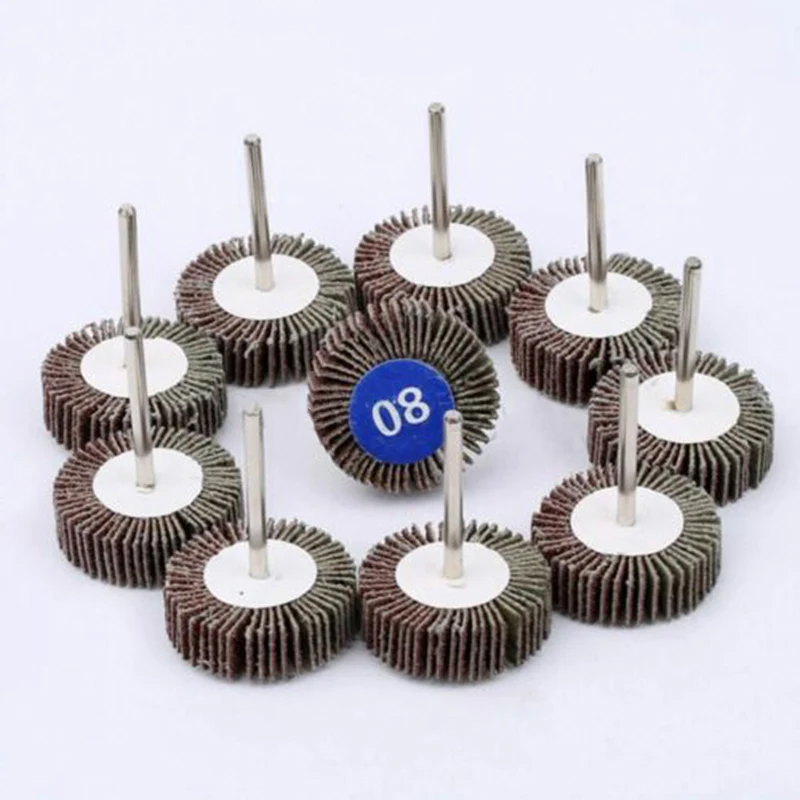 10-Pack 80 Grit Flap Wheel Sanding Discs, 1.26
