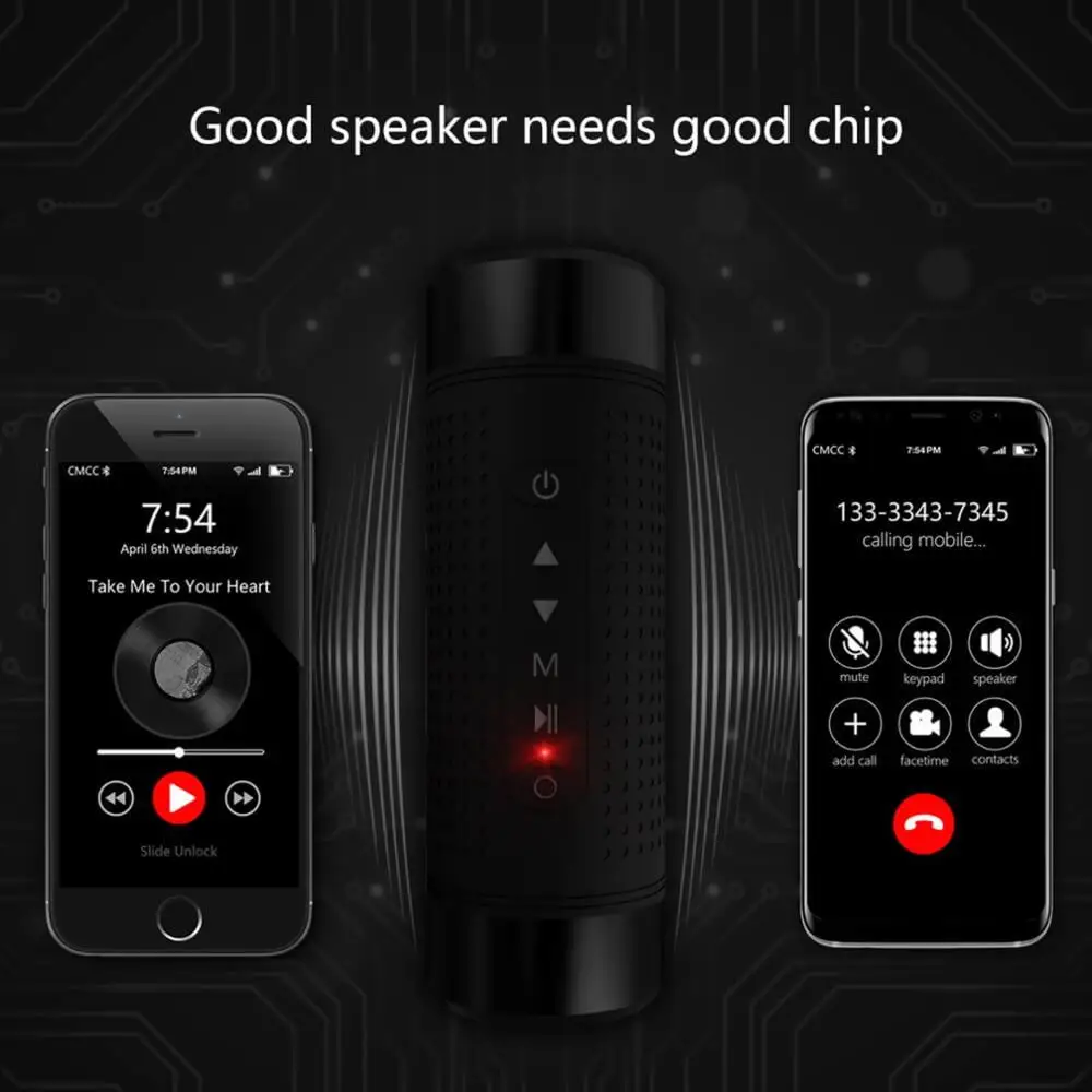 JAKCOM OS2 Portable Bike Subwoofer Bass Speaker 5200mAh External Battery Pack Outdoor Bluetooth Speaker Flashlight Support TF FM