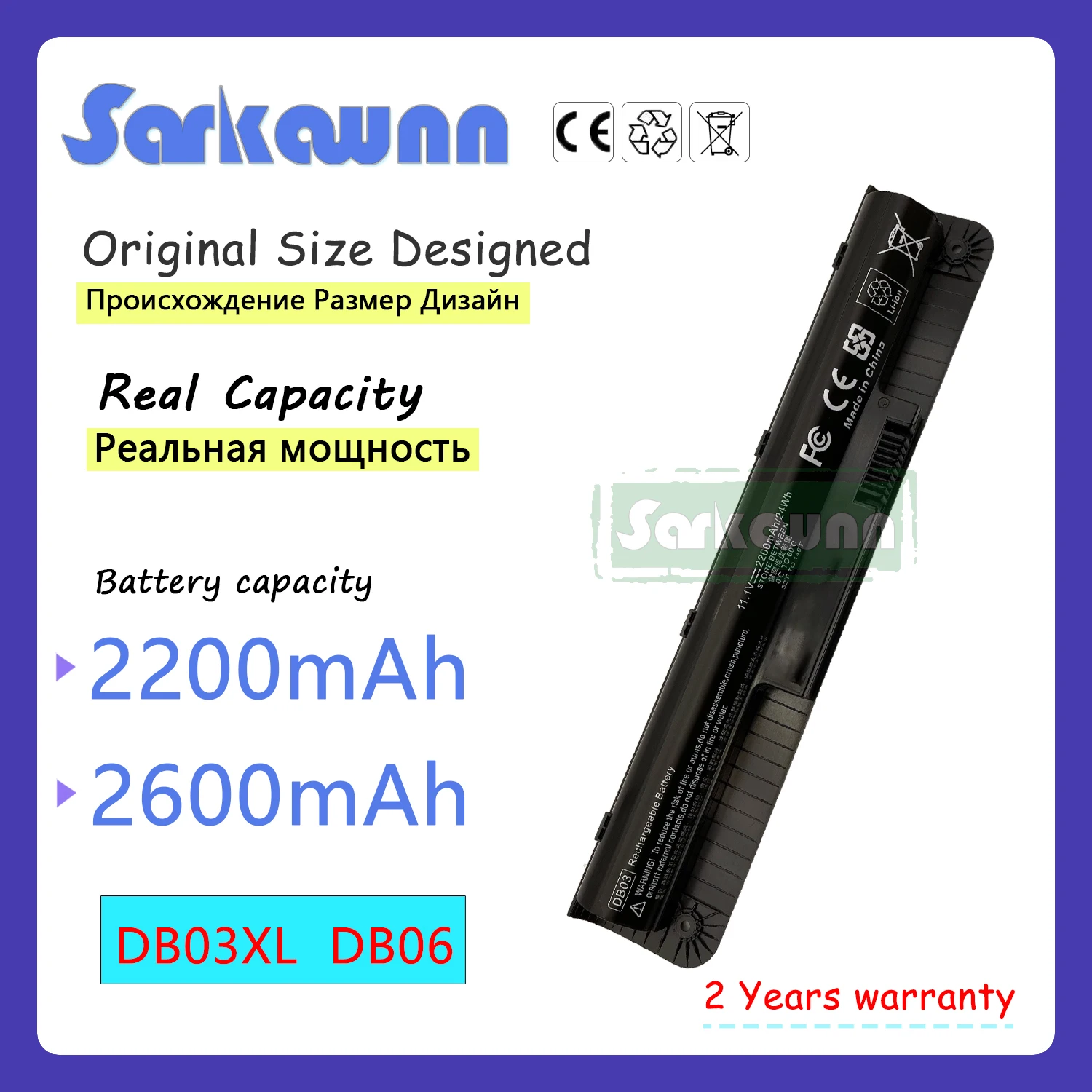 

SARKAWNN 3CELLS DB03XL DB06 Laptop Battery For HP SPARE 796938-421 ProBook 11 G1 11.6" EE G1 EE G2