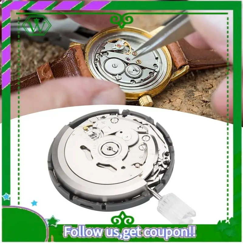 

Latest-2Pcs NH38 Movement Standard NH3 Series Automatic Mechanical Watch Movt Parts For Seiko SII NH38/NH38A Watch Parts
