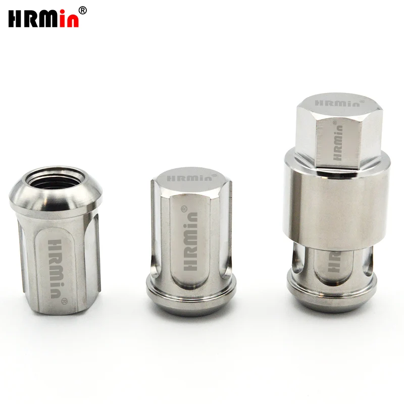 

HRMin Gr.5 titanium ball seat anti-theft wheel lug nut close end 4ps1key 20ps1key M12*1.5/M12*1.25/M14*1.5/M14*1.25mm