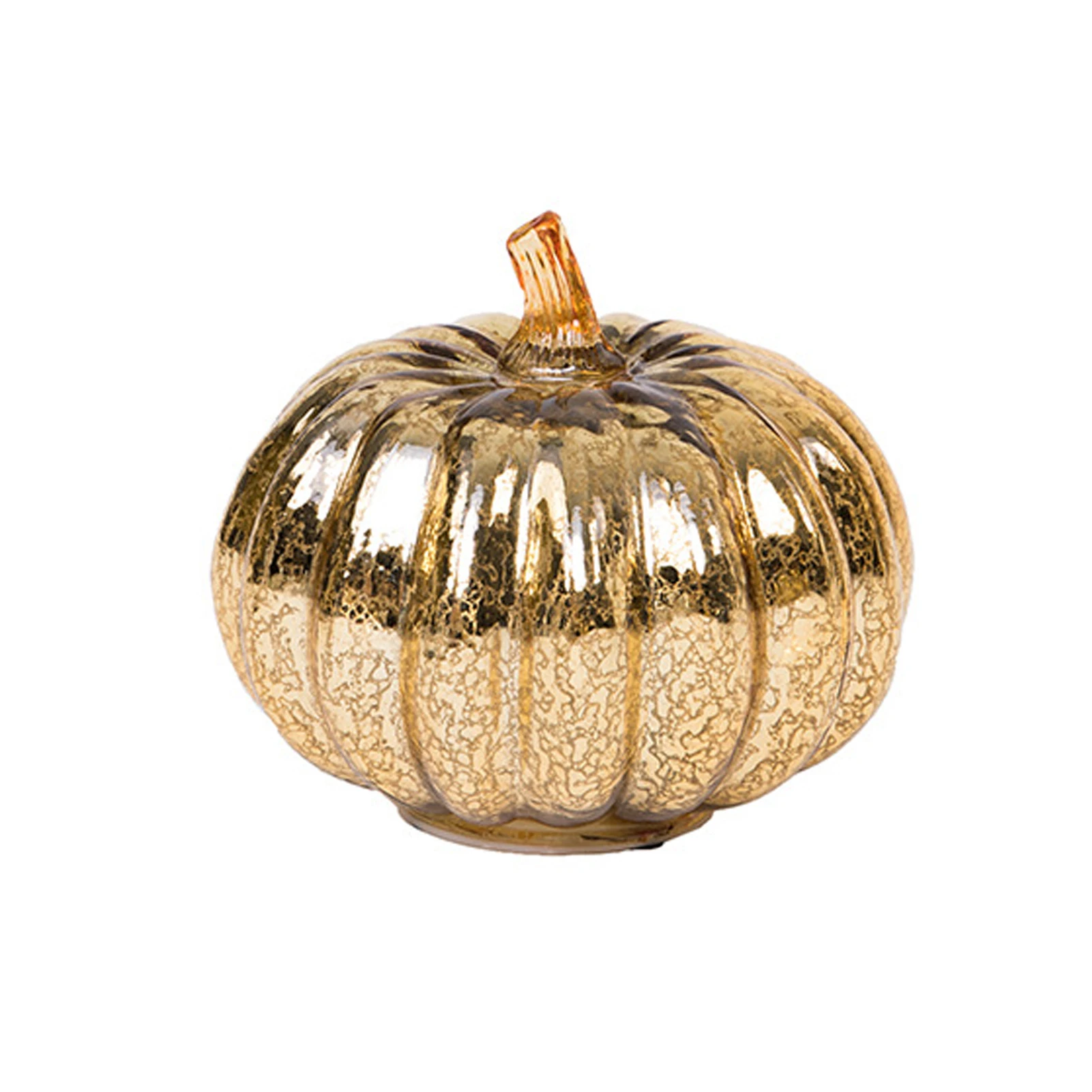 LED Pumpkin Lamp Chic Glass Pumpkin Light For Halloween Party Home Ornaments Home Table Ornaments