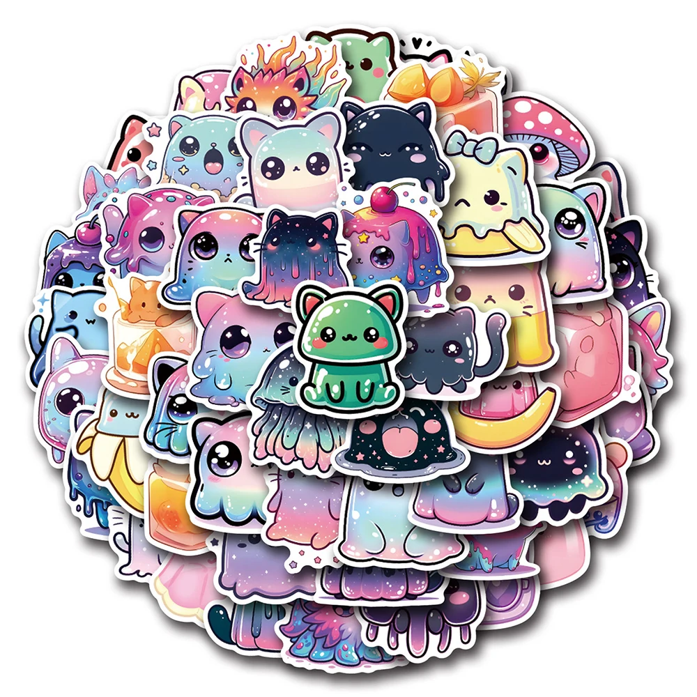 10/30/54pcs Cute Funny Cat Creative Stickers Cartoon Graffiti Sticker Notebook Phone Laptop Bike Kawaii Decoration Decals Toys