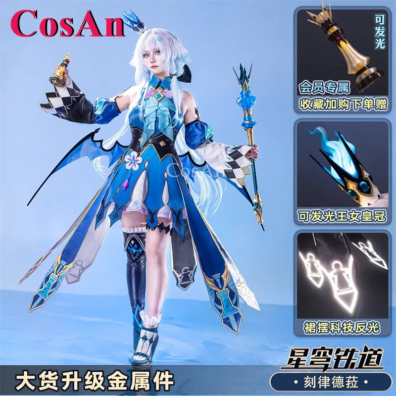 CosAn Game Honkai: Star Rail Cerydra Cosplay Costumes Sweet Fashion Uniform Dress Women Halloween Party Role Play Clothing New