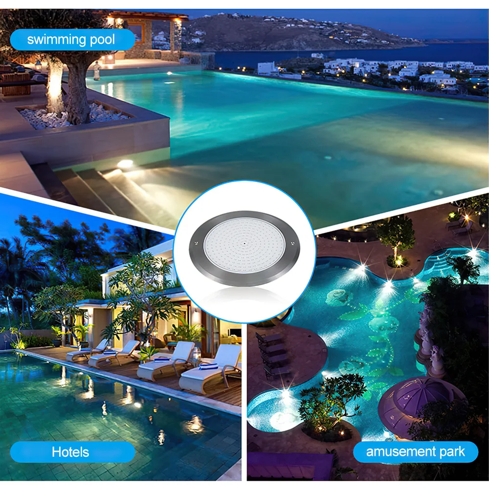 Imagem -06 - Luz Led Subaquática Rgb com Aplicativo Móvel e Controle Remoto Luz Submersível Piscina Lâmpada de Fonte Impermeável ac 12v 24v 35w Ip68