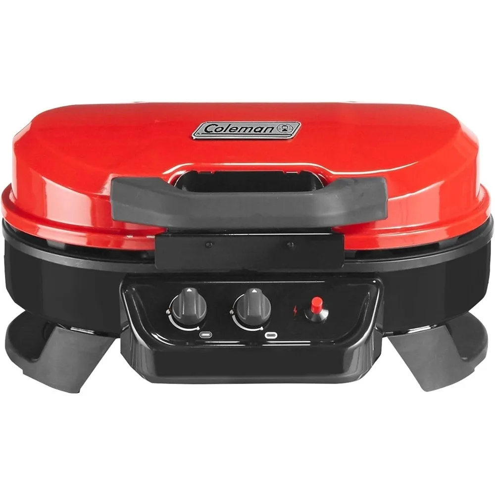 BBQ Grills,Portable desktop propane grill with 2 adjustable burners and ignition device,BBQ Grills.