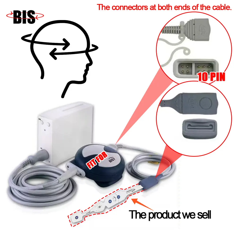 1-5PCS New EEG Sensor BIS Disposable Brain Electrode Sensor Electrode Sheet