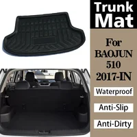 Esteras para maletero de coche BAOJUN 510 2017-2024, impermeables, antideslizantes, antisuciedad, revestimiento de carga para maletero trasero, bandeja, alfombra para maletero