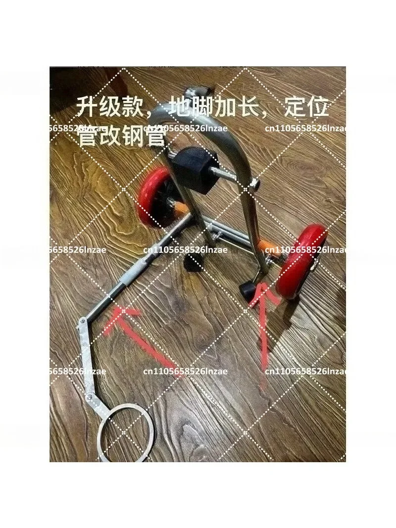 

Portable Toilet Installation Tool with Positioning Moving Folding Labor-Saving Trolley for Easy Install
