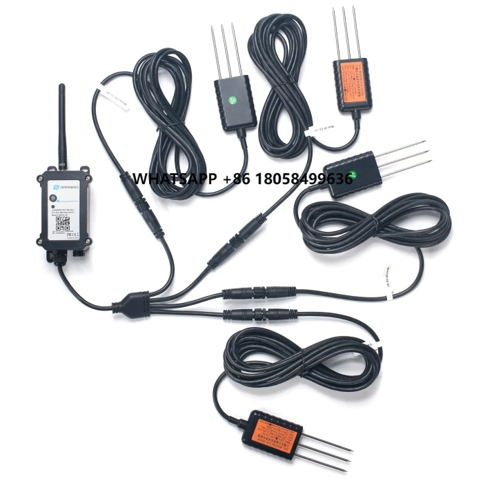 

For Smart Agriculture Dragino LoRaWAN Soil Moisture & EC Sensor Transmitter With 4 Sensor Probes