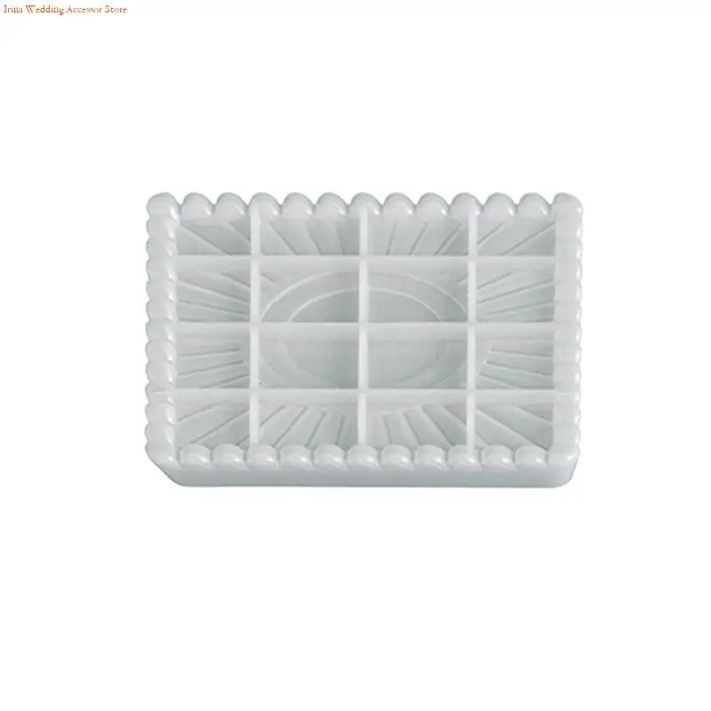 قالب سيليكون احترافي G92D صينية مربعة على شكل قلب لصناعة مجوهرات من الراتنج #2