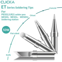Weller ET Series Soldering Iron Tips ETS ETB ETKN Universal Bit For WELLER WE1010NA WESD51 WES50/51 PES50/51 LR21 Series Solder