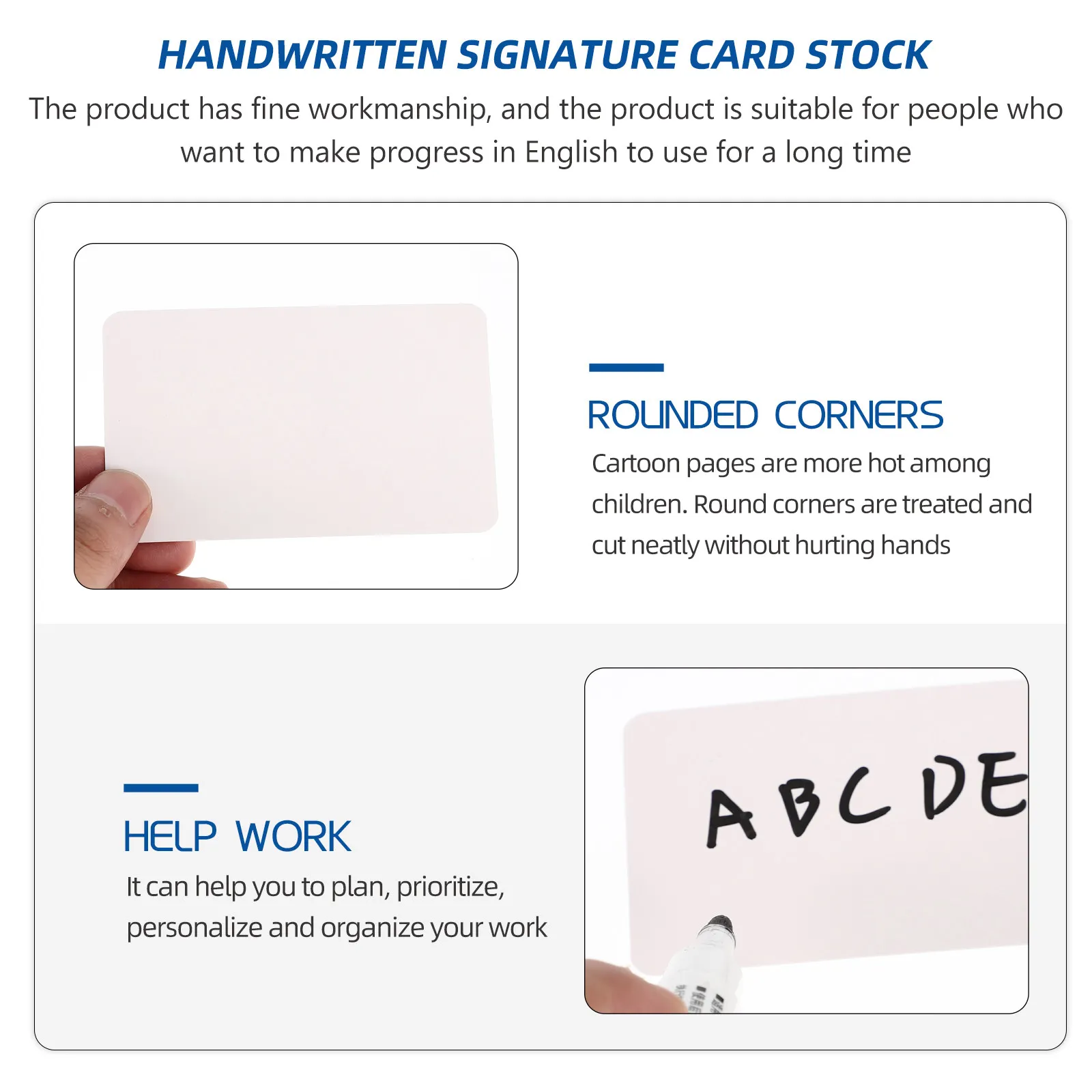 3 Boxes Small Note Cards Compact Blank Cards Smooth Comfortable Writing Surface Classic Design Round Corners for Friends Family