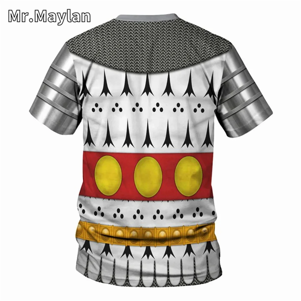 Medieval Knights Armor Cosplay Costume Tshirt 3D Men T shirt Vintage Fashion Short Sleeve Shirt Summer Streetwear Unisex Tee-018