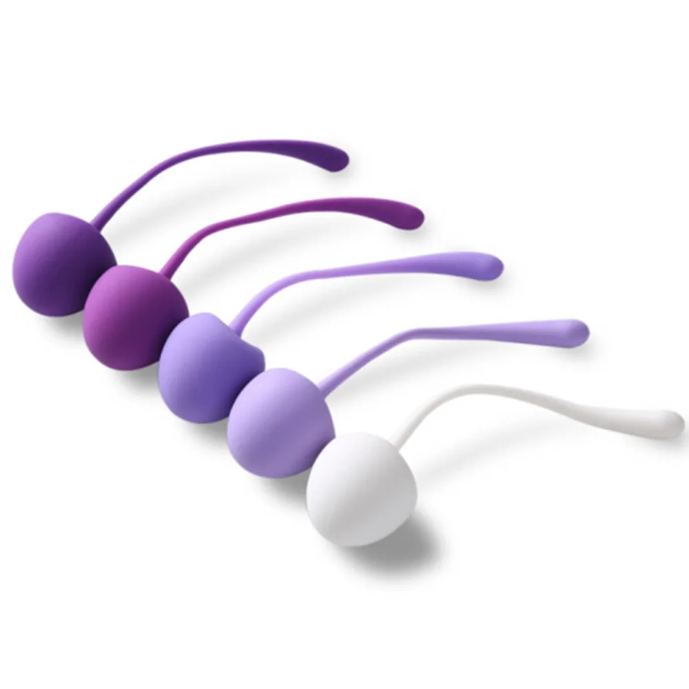 Cherry Shaped Kegel Balls Set, 5 Graduated Weighted Silicone Balls for Pelvic Floor Training & Postpartum Recovery 3