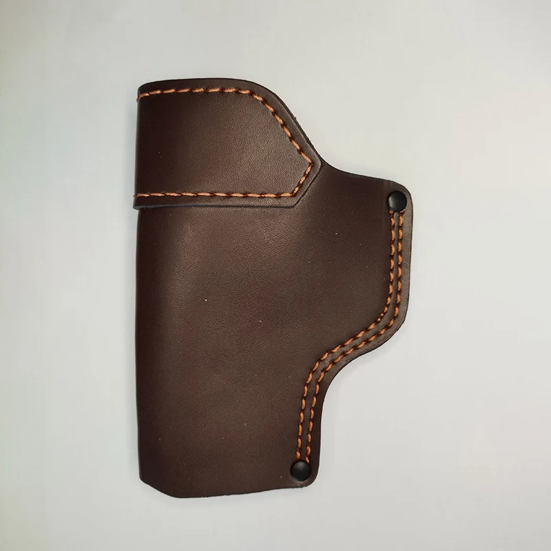 2 Colors Genuine Cowhide Cowskin IWB Leather Holster With Back Clip For Glock 17/19/23/26/27/29/30/32/33/36/38/39/42/43/43X/44