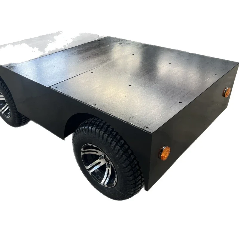 

Wire-controlled chassis Unmanned remote control electric four-wheeler chassis Cruising float chassis production