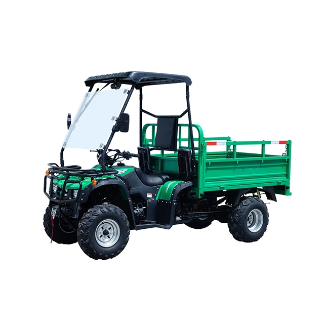 Eixo traseiro E-Cargo e veículo agrícola multifuncional com caixa de ferramentas