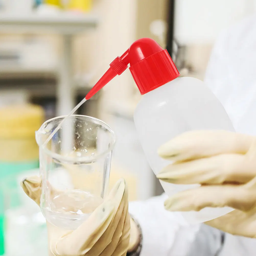 

6 Pcs Cleaning Bottle Lab Rinse Bottles Clear Plastic Washing Medical with Scale Eyelash Water