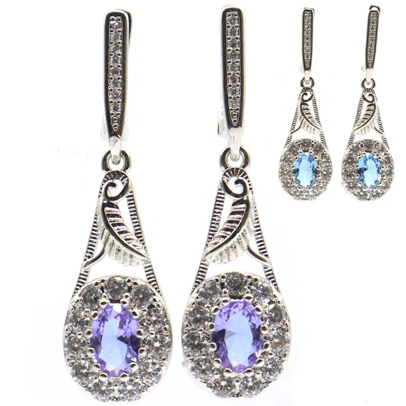 Buy 4 Get 1 Free Highly Recommend Zultanite Changing Color Alexandrite Topaz Fire Rainbow Mystic Topaz CZ Silver Earrings