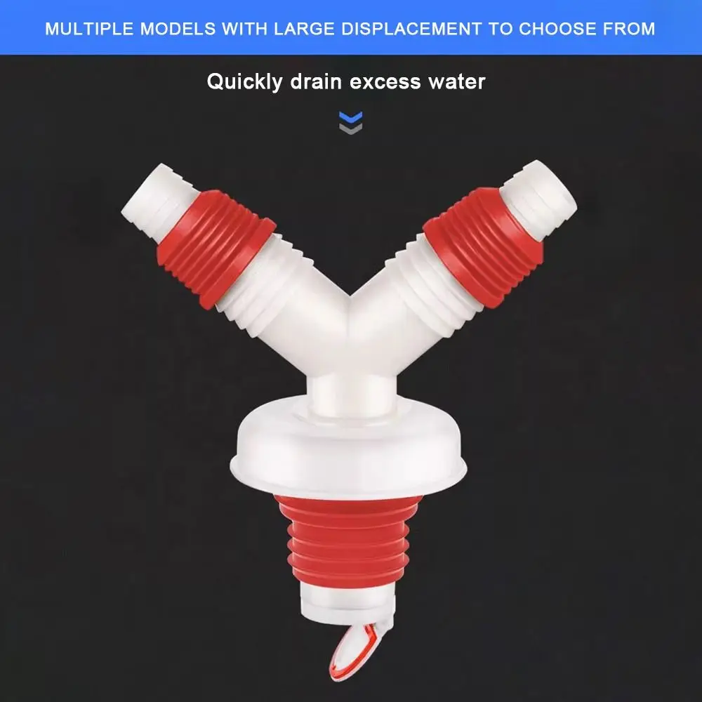 Washing Machine Floor Drain Adapter Tees Joint Multifunctional Tee Connector Anti-overflow Anti-odor Sewer Elbow Pipe Connector