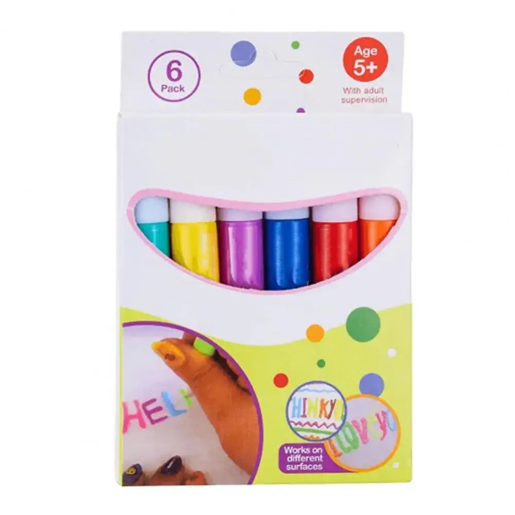 Colour Drawing Pen Portable Diy Bubble Popcorn Drawing Pens for Kids Versatile Colour Pen Set Compact Size for Fun 3d Effect