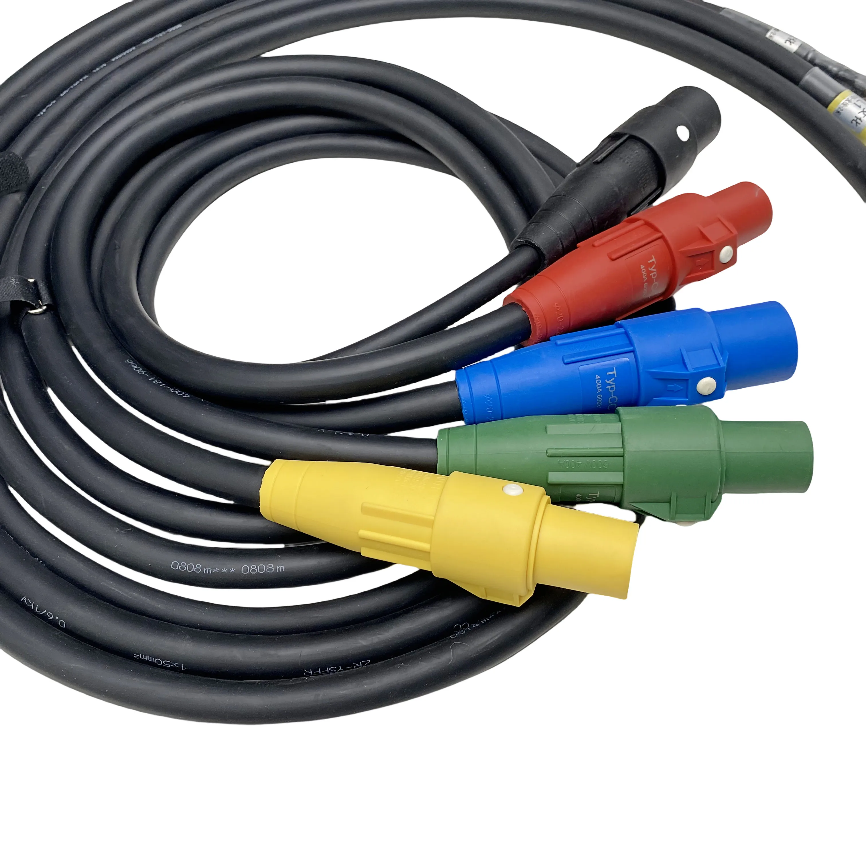 Cable eléctrico flexible del cable de alimentación Camlock 400A 50MM^2